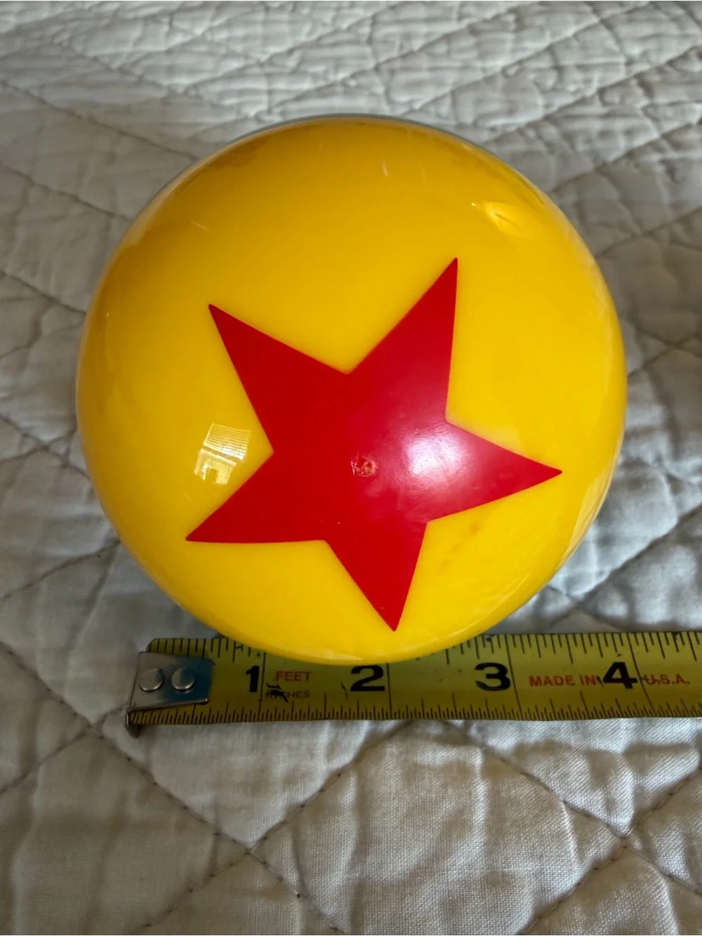 Disney Pixar Luxo Ball Toy Story 4” Yellow Red Star Blue Disney Parks
